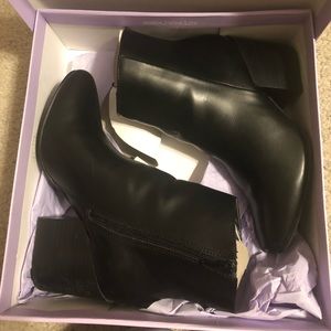 madden girl aaden block heel booties snake